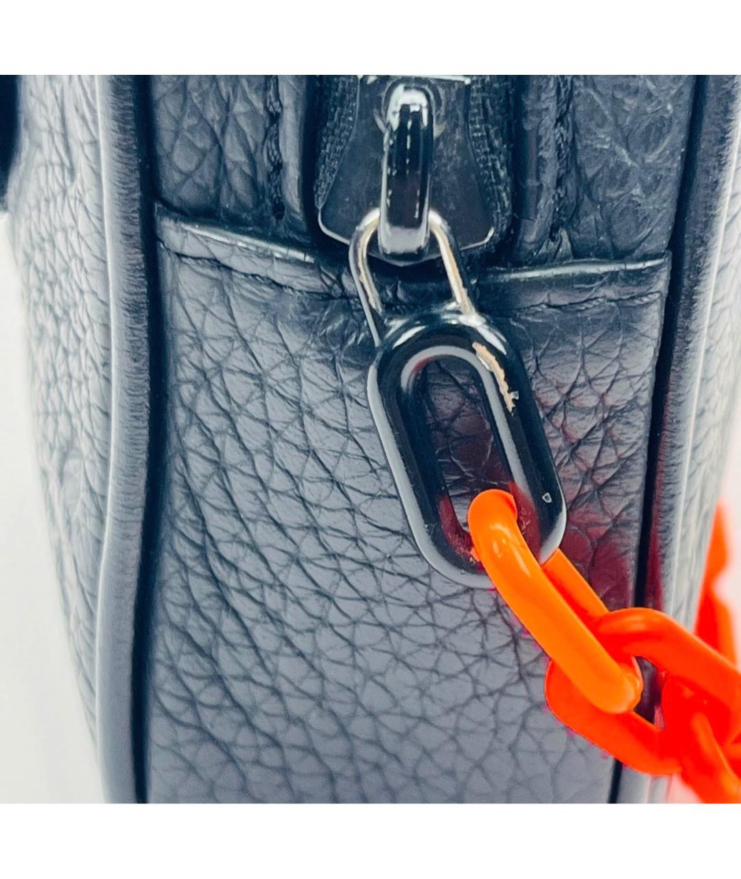 LOUIS VUITTON Черная кожаная поясная сумка, фото 7