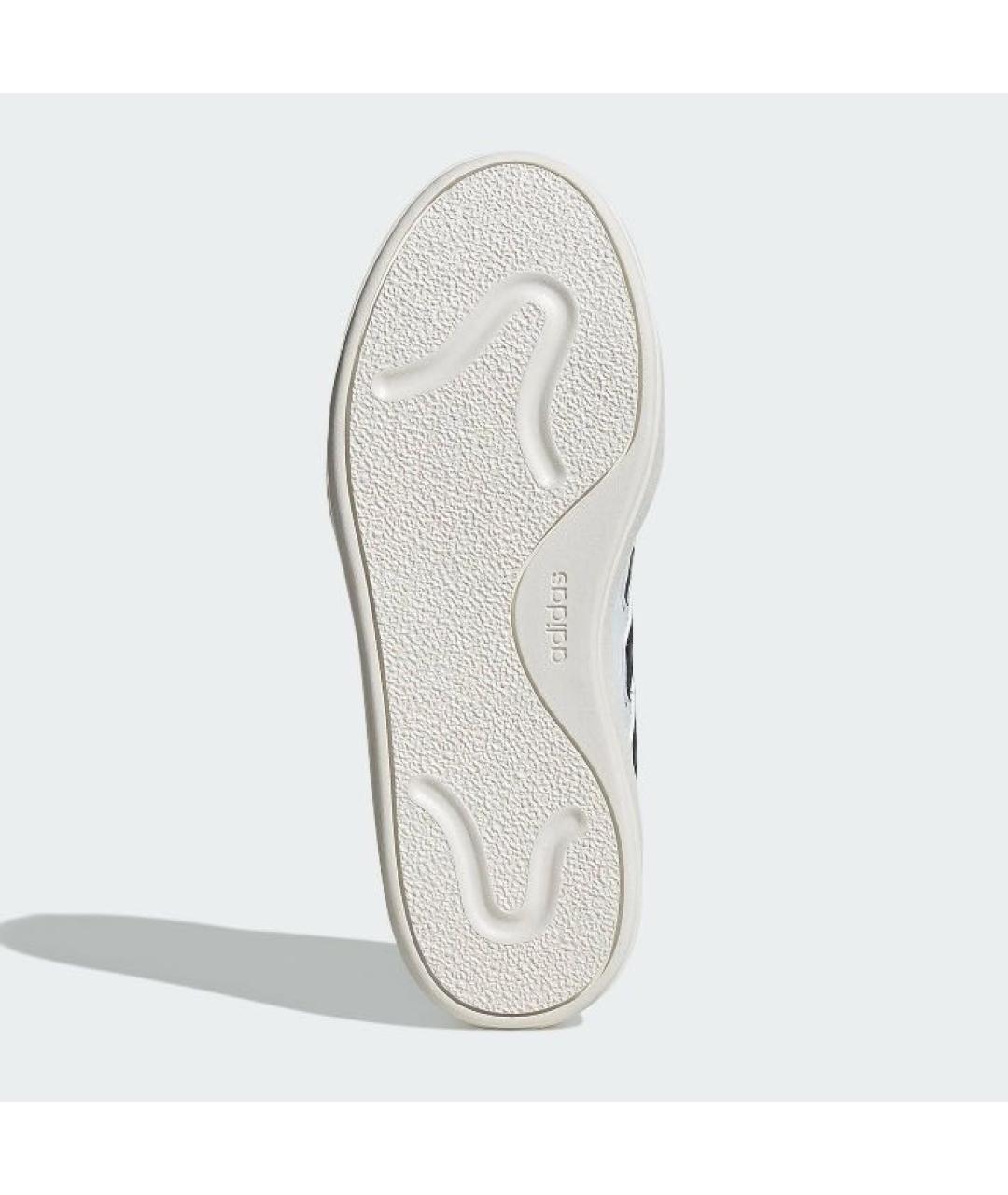 ADIDAS Белые кожаные низкие кроссовки / кеды, фото 3
