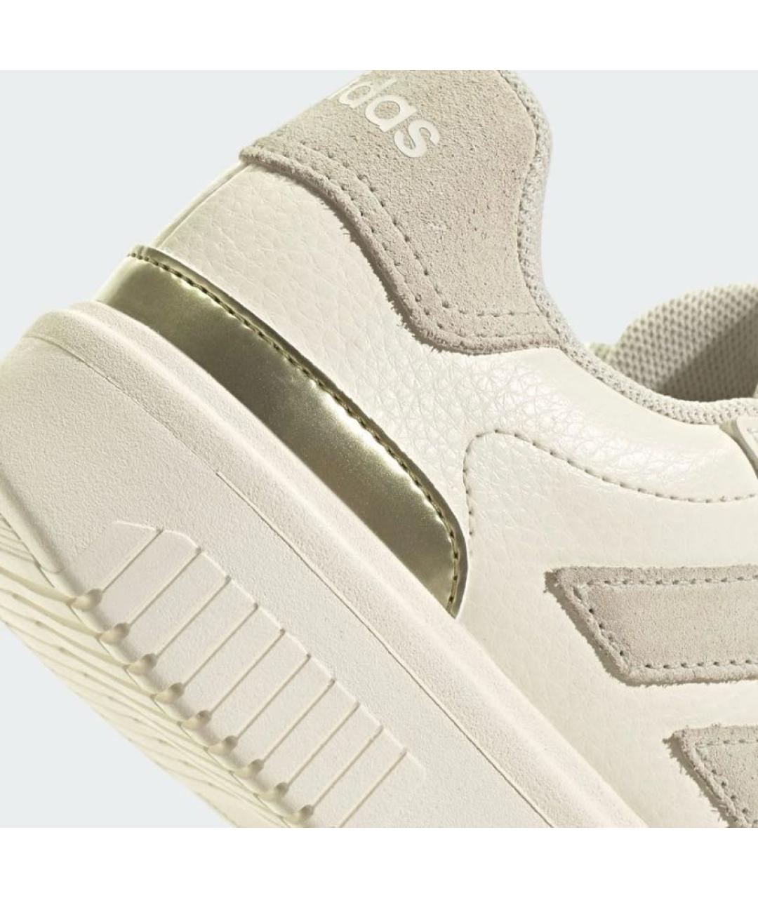 ADIDAS Бежевые кожаные низкие кроссовки / кеды, фото 8
