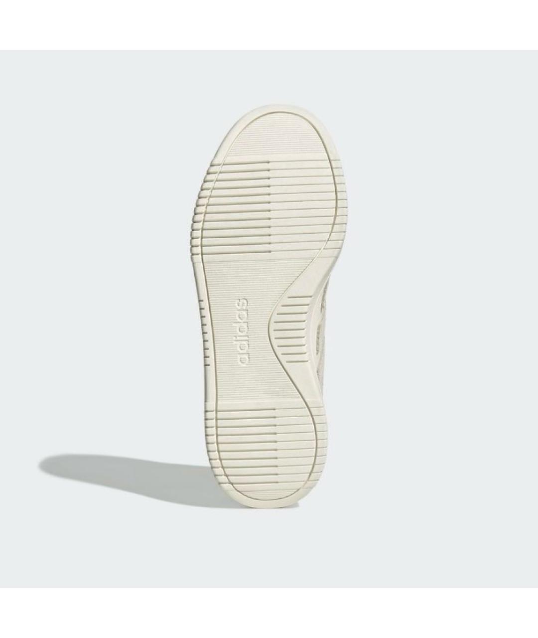 ADIDAS Бежевые кожаные низкие кроссовки / кеды, фото 3