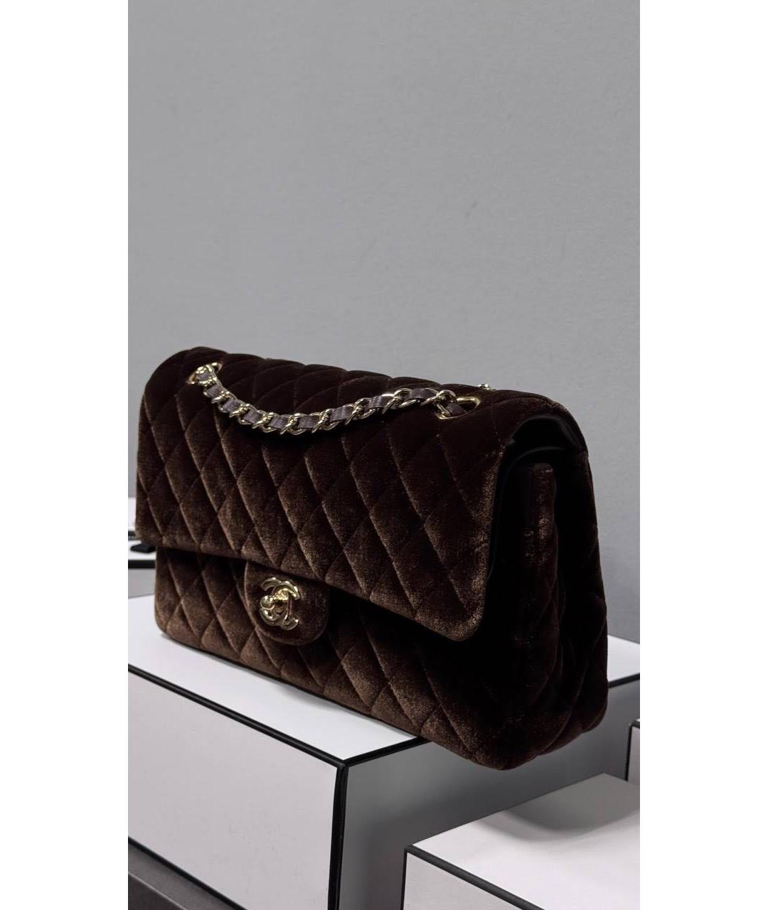 CHANEL Коричневая кожаная сумка через плечо, фото 2