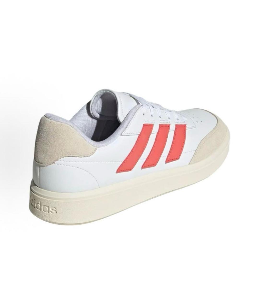 ADIDAS Белые кожаные низкие кроссовки / кеды, фото 4