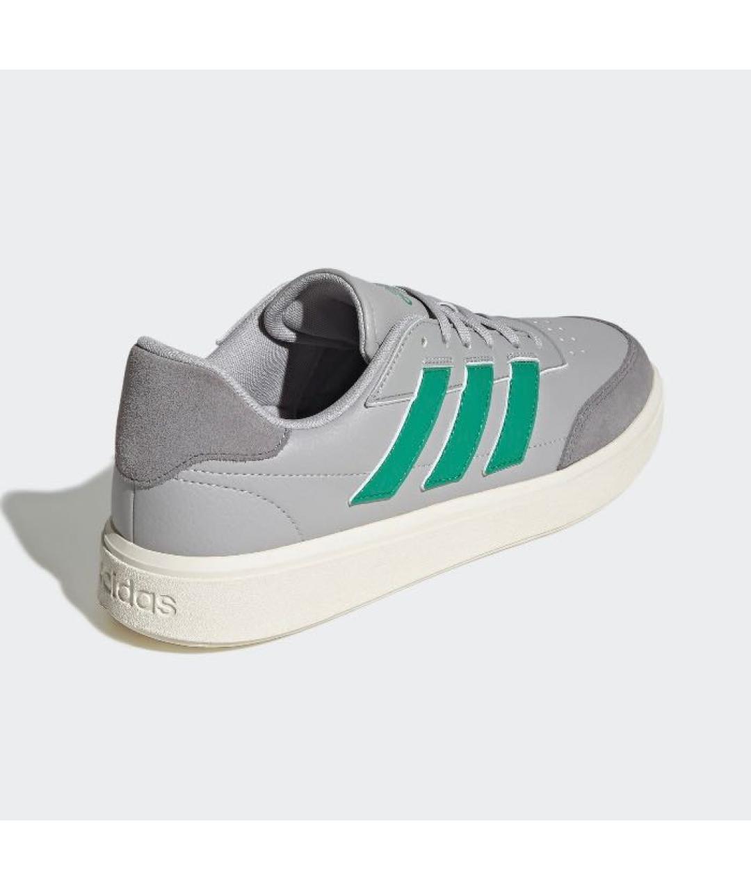 ADIDAS Серые кожаные низкие кроссовки / кеды, фото 5
