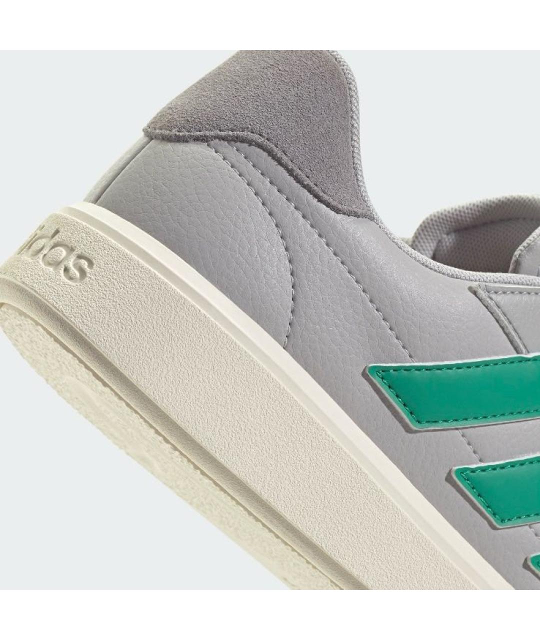 ADIDAS Серые кожаные низкие кроссовки / кеды, фото 8