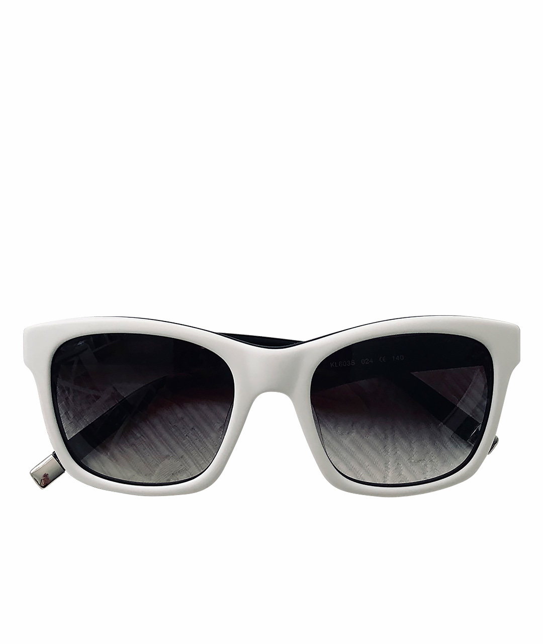 KARL LAGERFELD Белые пластиковые солнцезащитные очки, фото 1