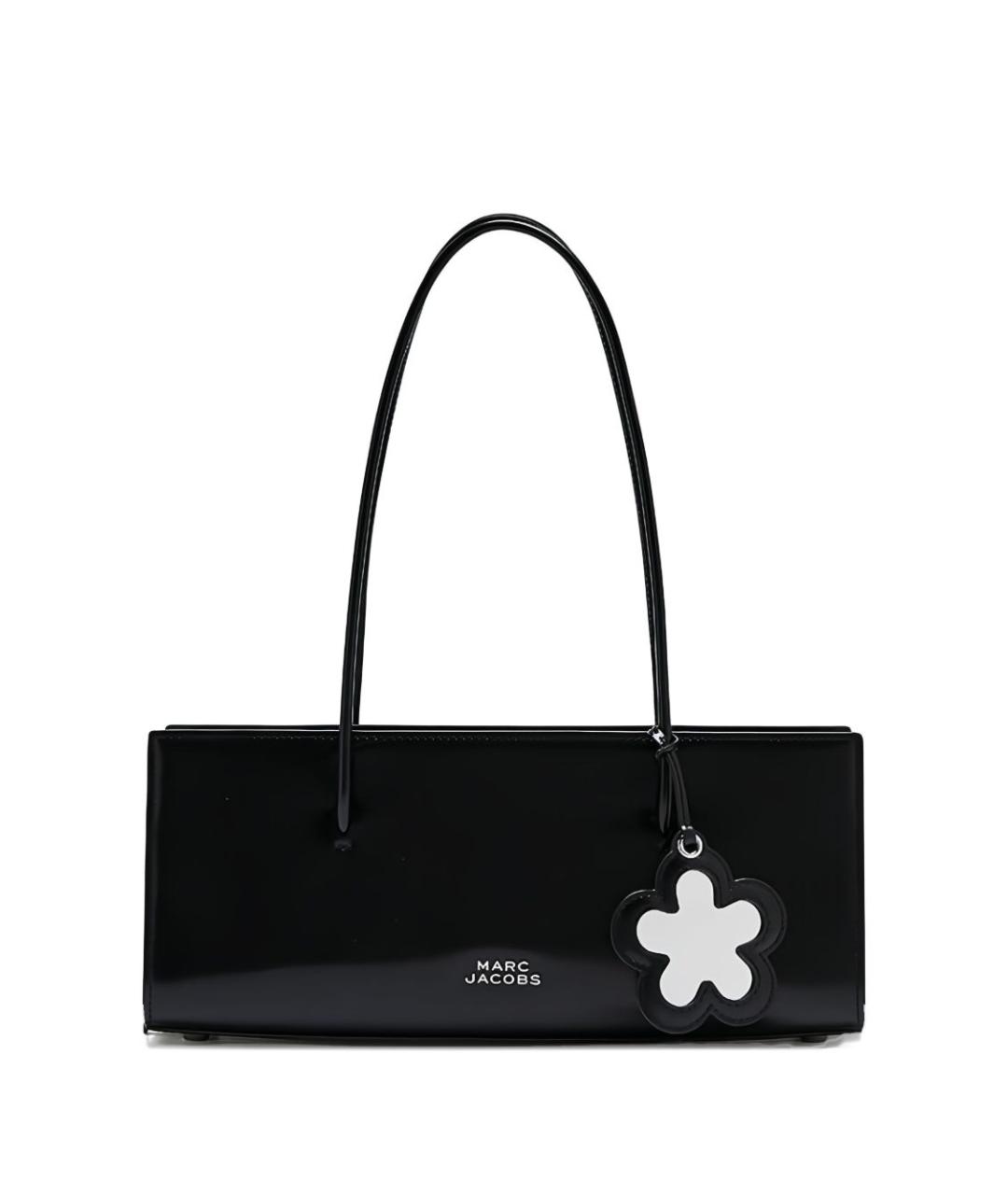 MARC JACOBS Черная сумка через плечо из лакированной кожи, фото 1
