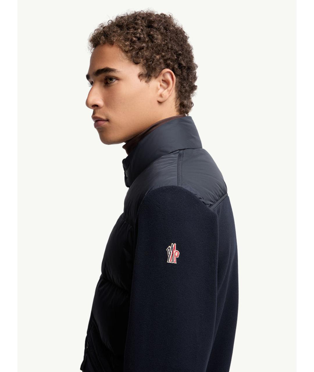 MONCLER Синий полиэстеровый кардиган, фото 6