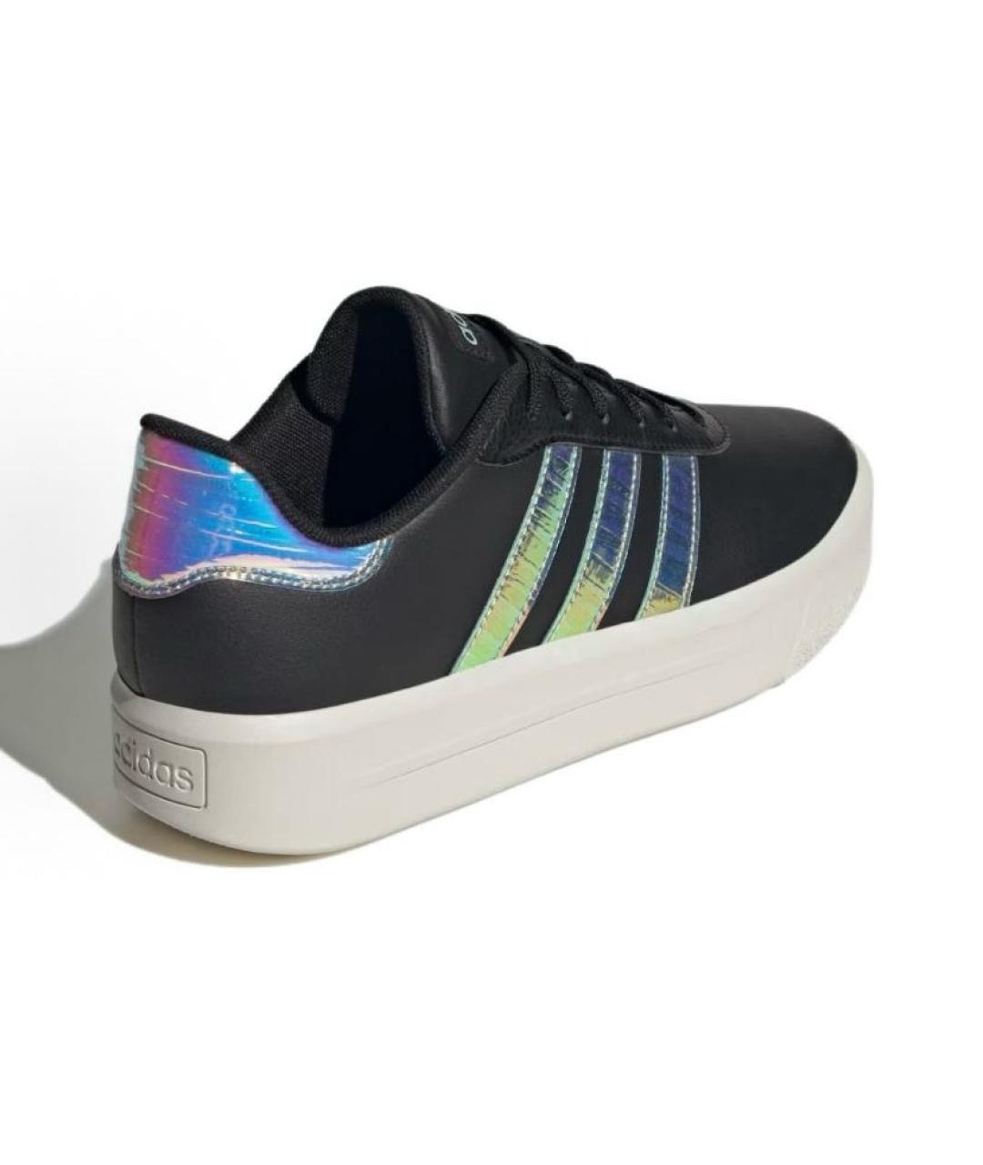 ADIDAS Черные кожаные низкие кроссовки / кеды, фото 5