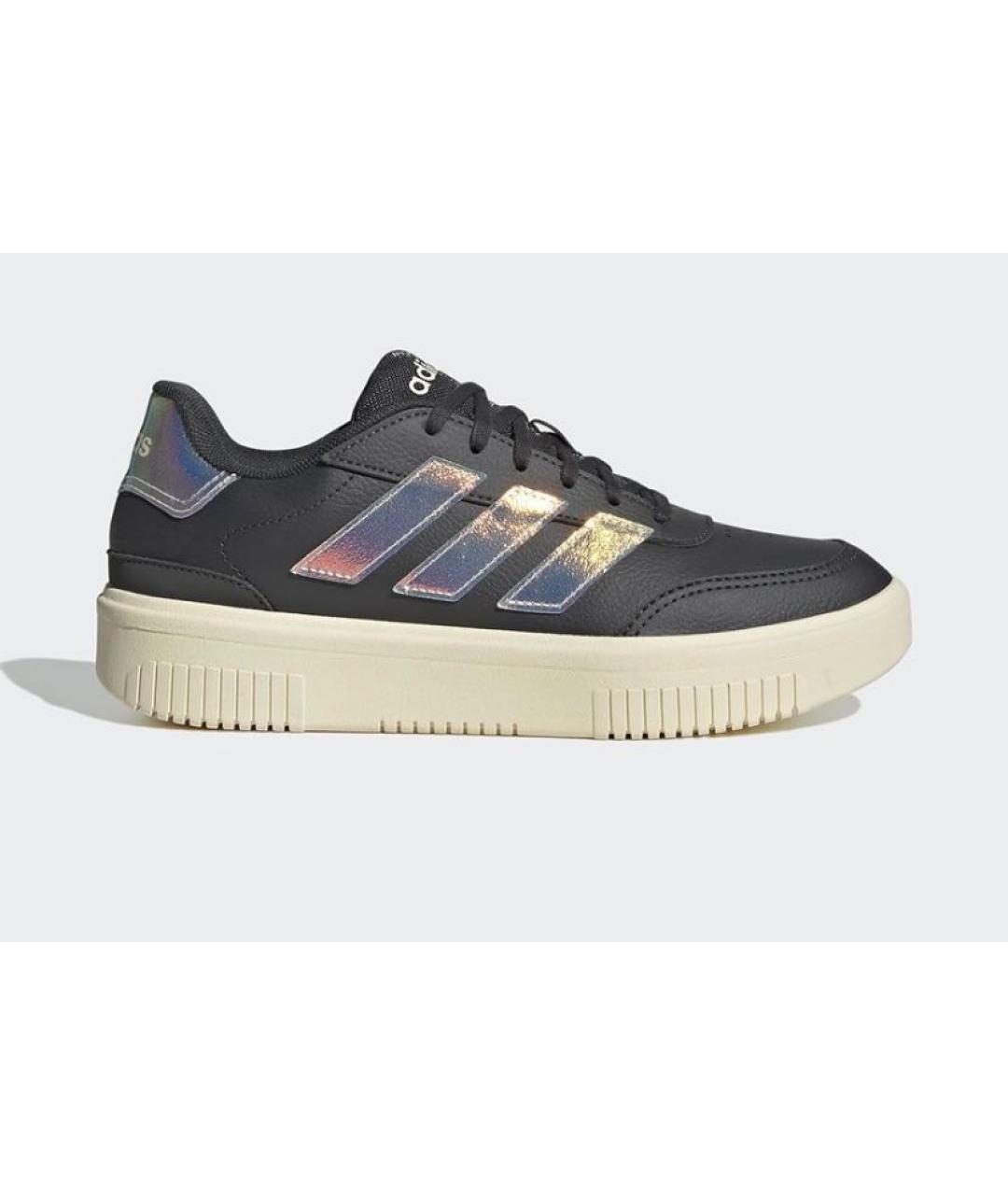 ADIDAS Черные кожаные низкие кроссовки / кеды, фото 7