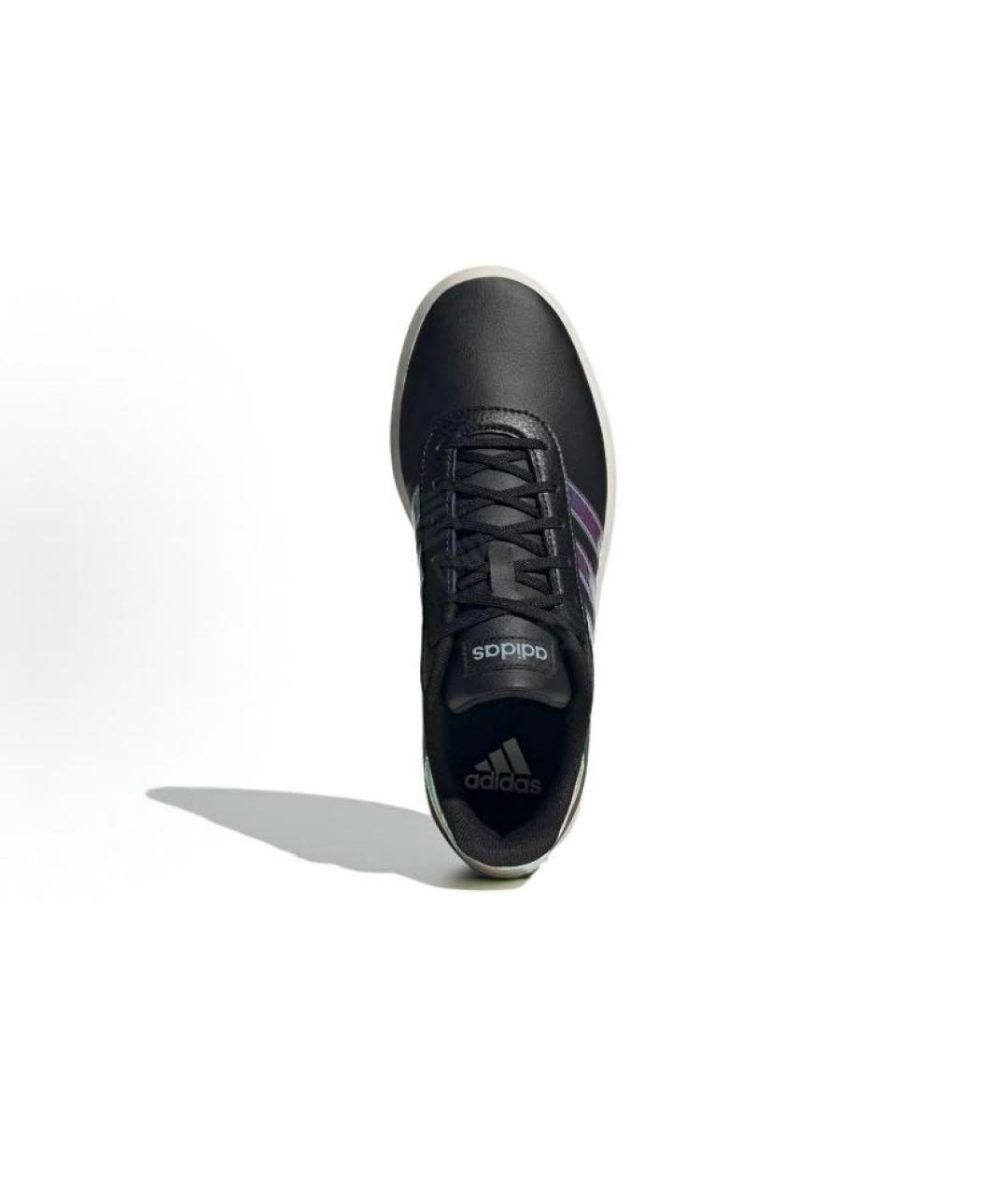 ADIDAS Черные кожаные низкие кроссовки / кеды, фото 6