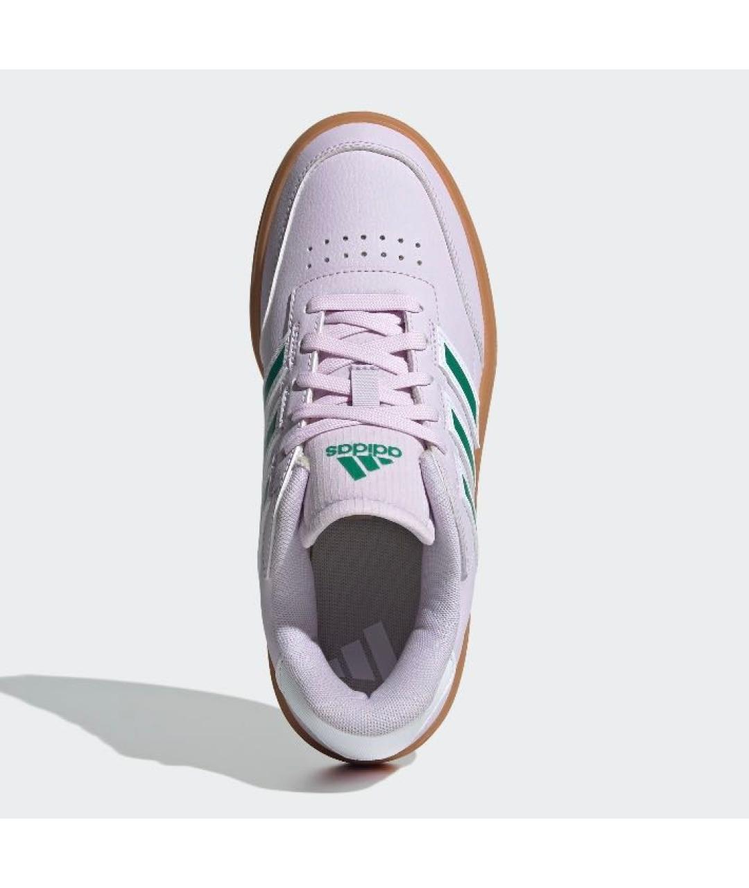 ADIDAS Фиолетовые кожаные низкие кроссовки / кеды, фото 2