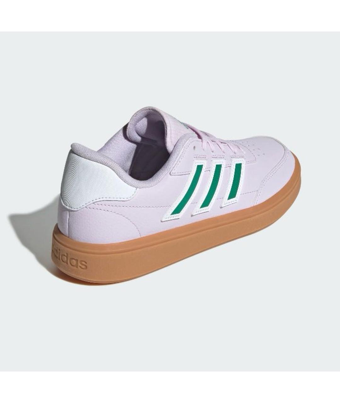 ADIDAS Фиолетовые кожаные низкие кроссовки / кеды, фото 5