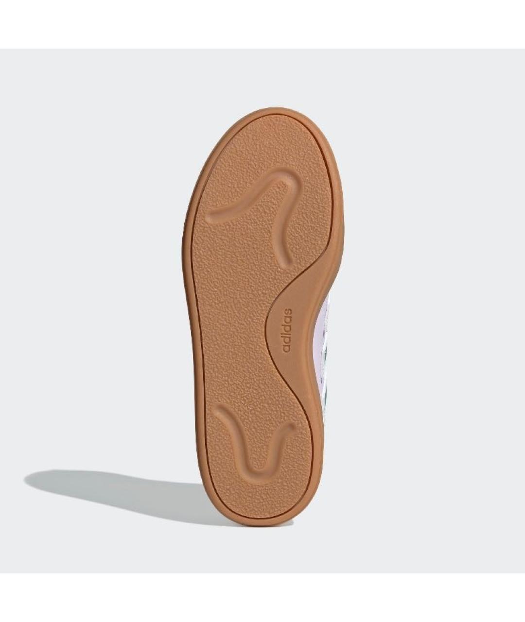 ADIDAS Фиолетовые кожаные низкие кроссовки / кеды, фото 3