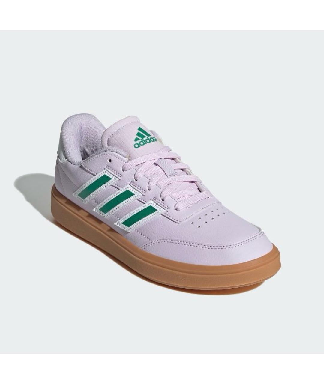 ADIDAS Фиолетовые кожаные низкие кроссовки / кеды, фото 4