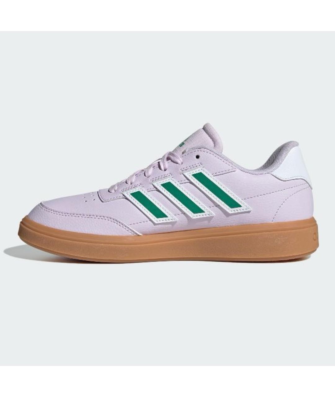 ADIDAS Фиолетовые кожаные низкие кроссовки / кеды, фото 6
