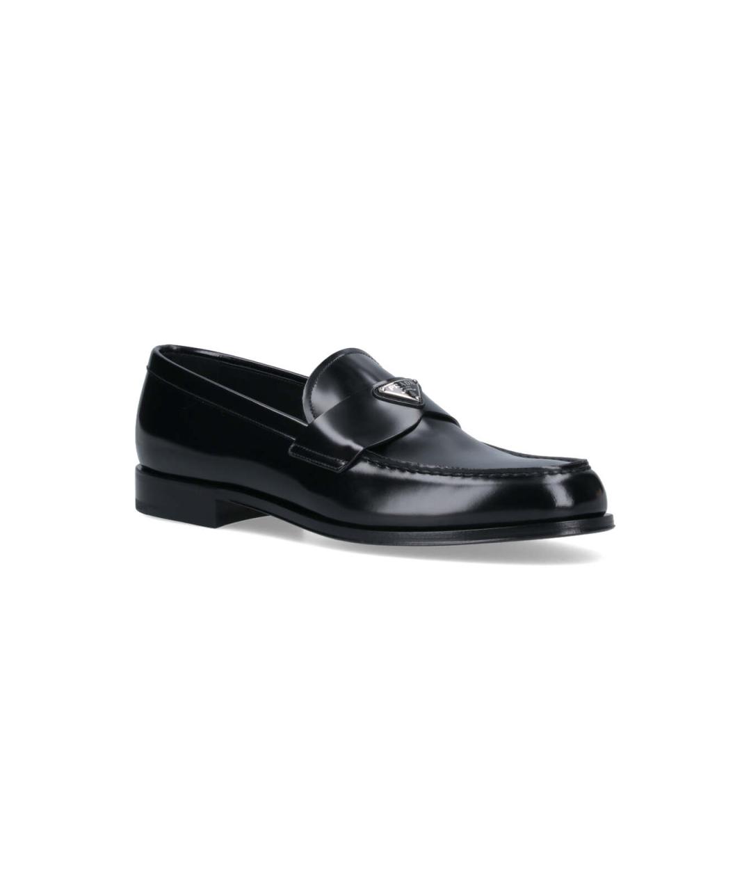 PRADA Черные кожаные лоферы, фото 2