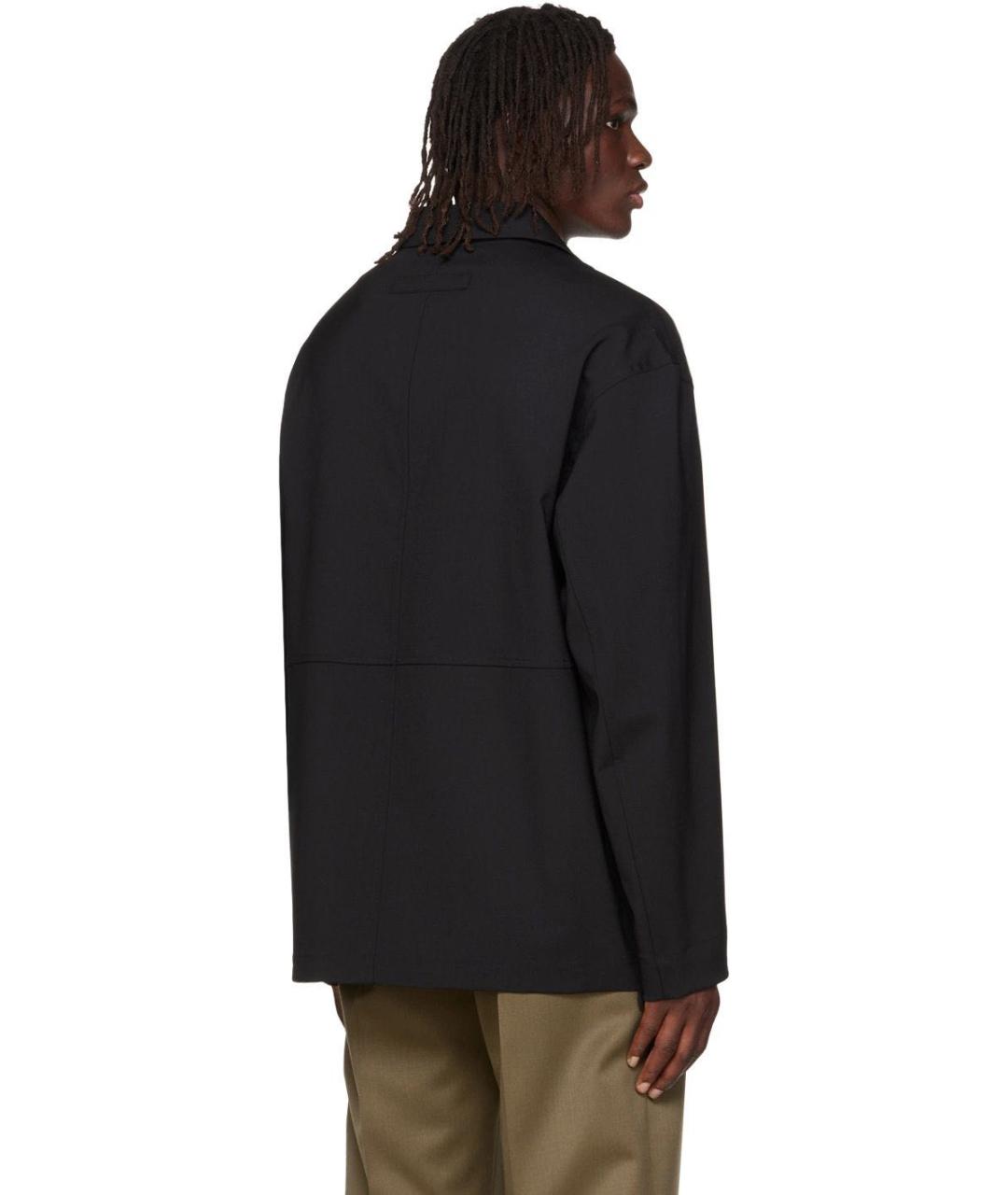 JACQUEMUS Черный шерстяной пиджак, фото 3