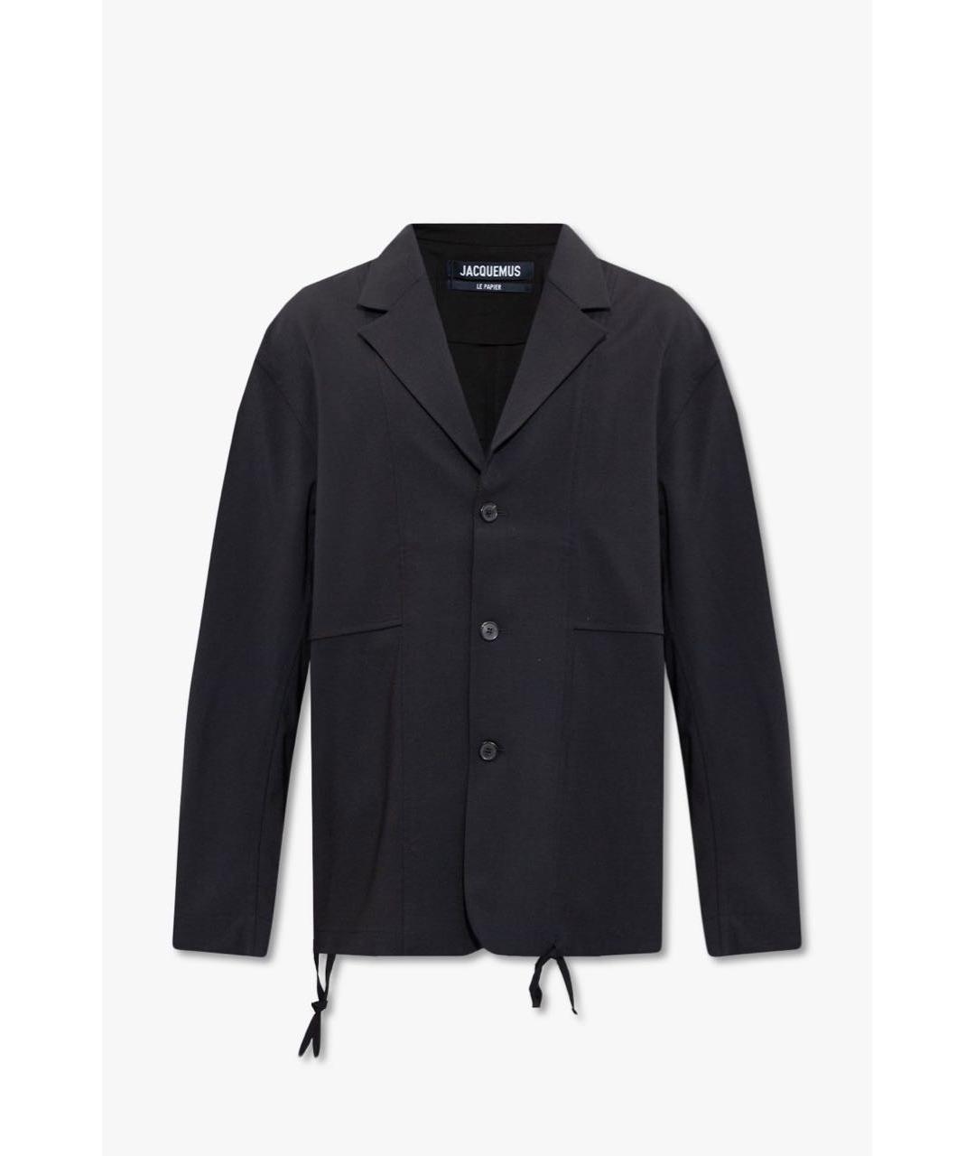 JACQUEMUS Черный шерстяной пиджак, фото 9