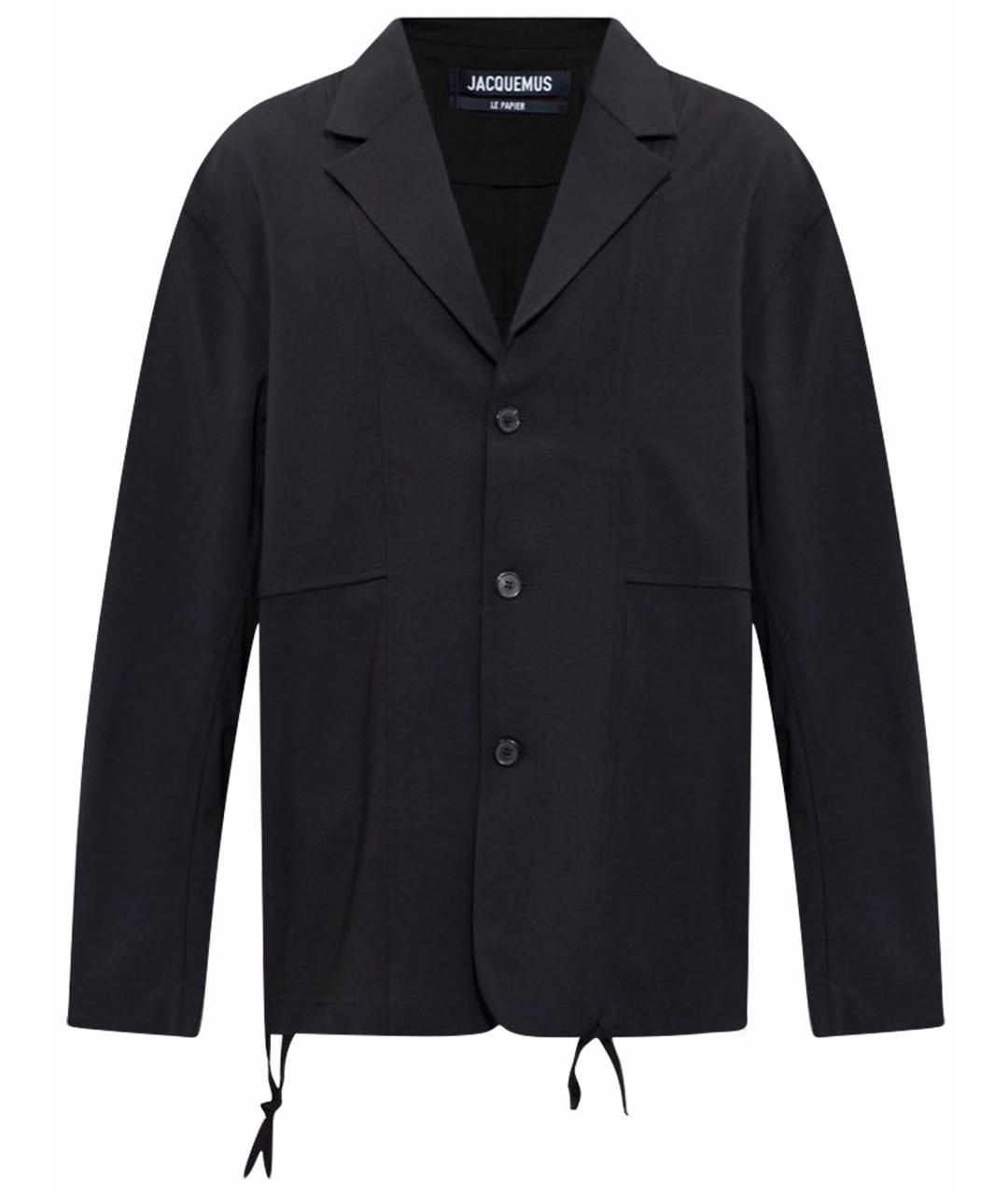 JACQUEMUS Черный шерстяной пиджак, фото 1