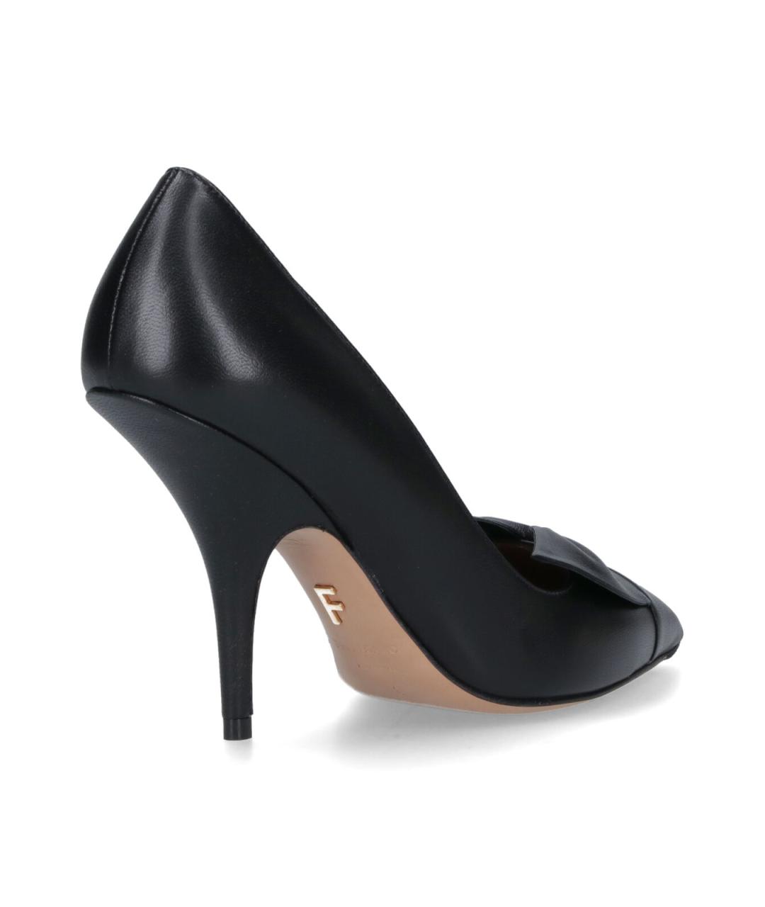 FERRAGAMO Черные кожаные туфли, фото 4