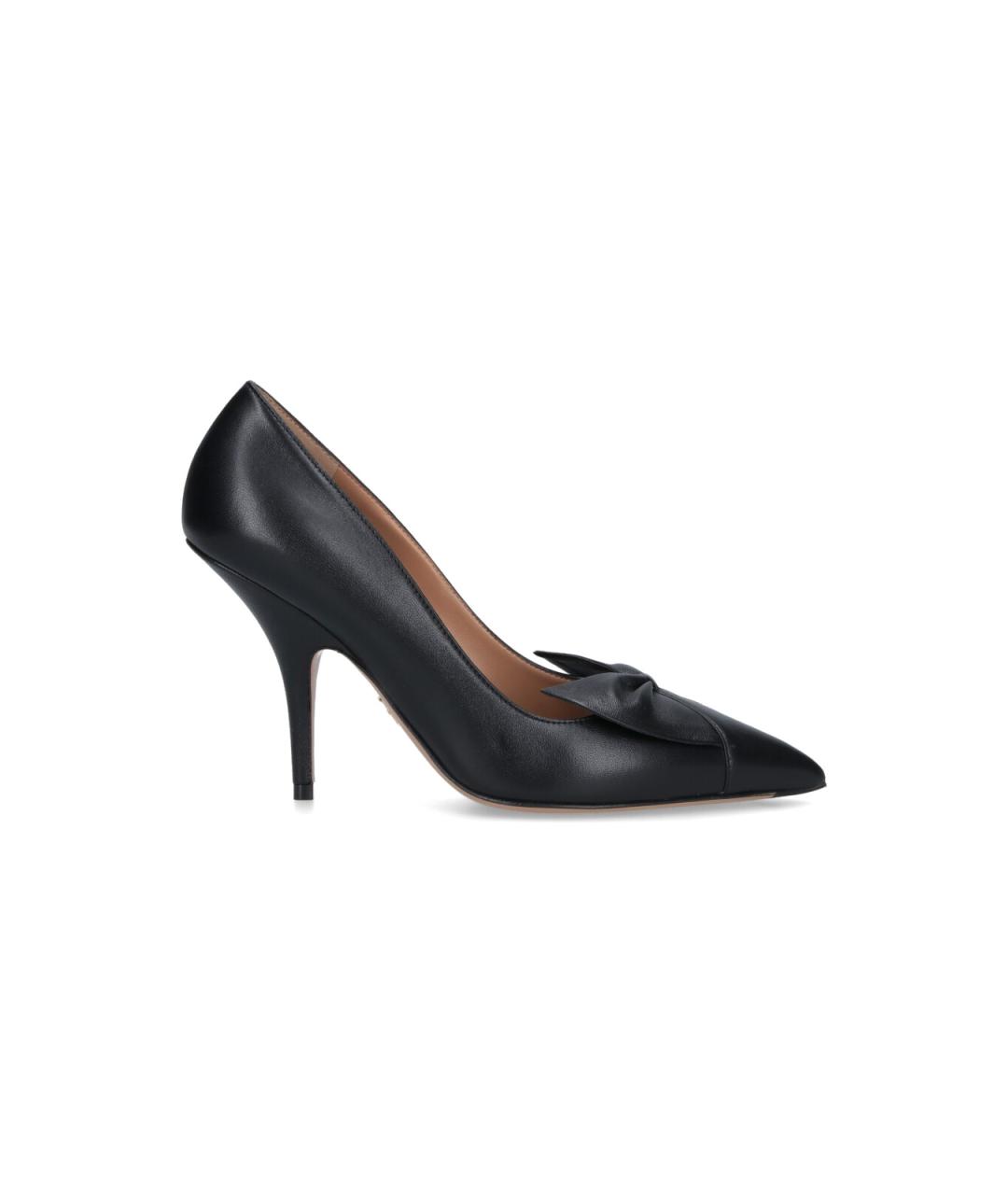 FERRAGAMO Черные кожаные туфли, фото 1