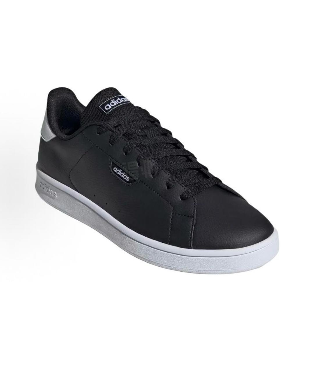ADIDAS Черные кожаные низкие кроссовки / кеды, фото 4
