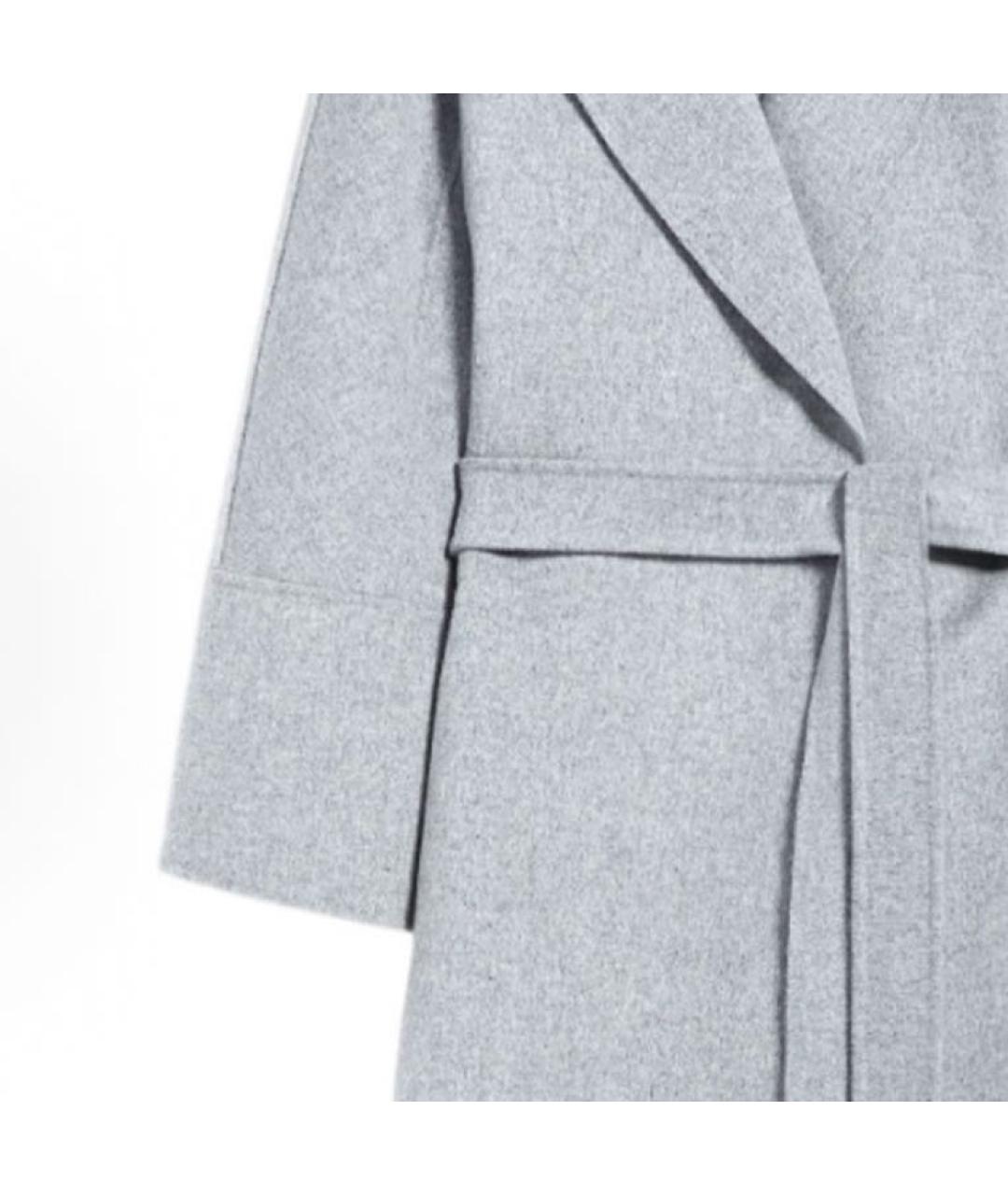 'S MAX MARA Серое шерстяное пальто, фото 6