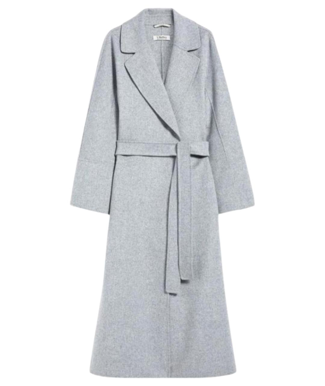 'S MAX MARA Серое шерстяное пальто, фото 1