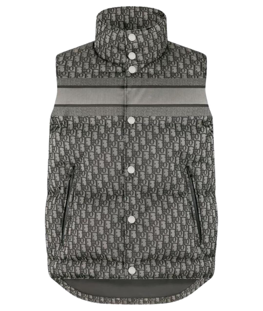 CHRISTIAN DIOR Серый жилет, фото 1