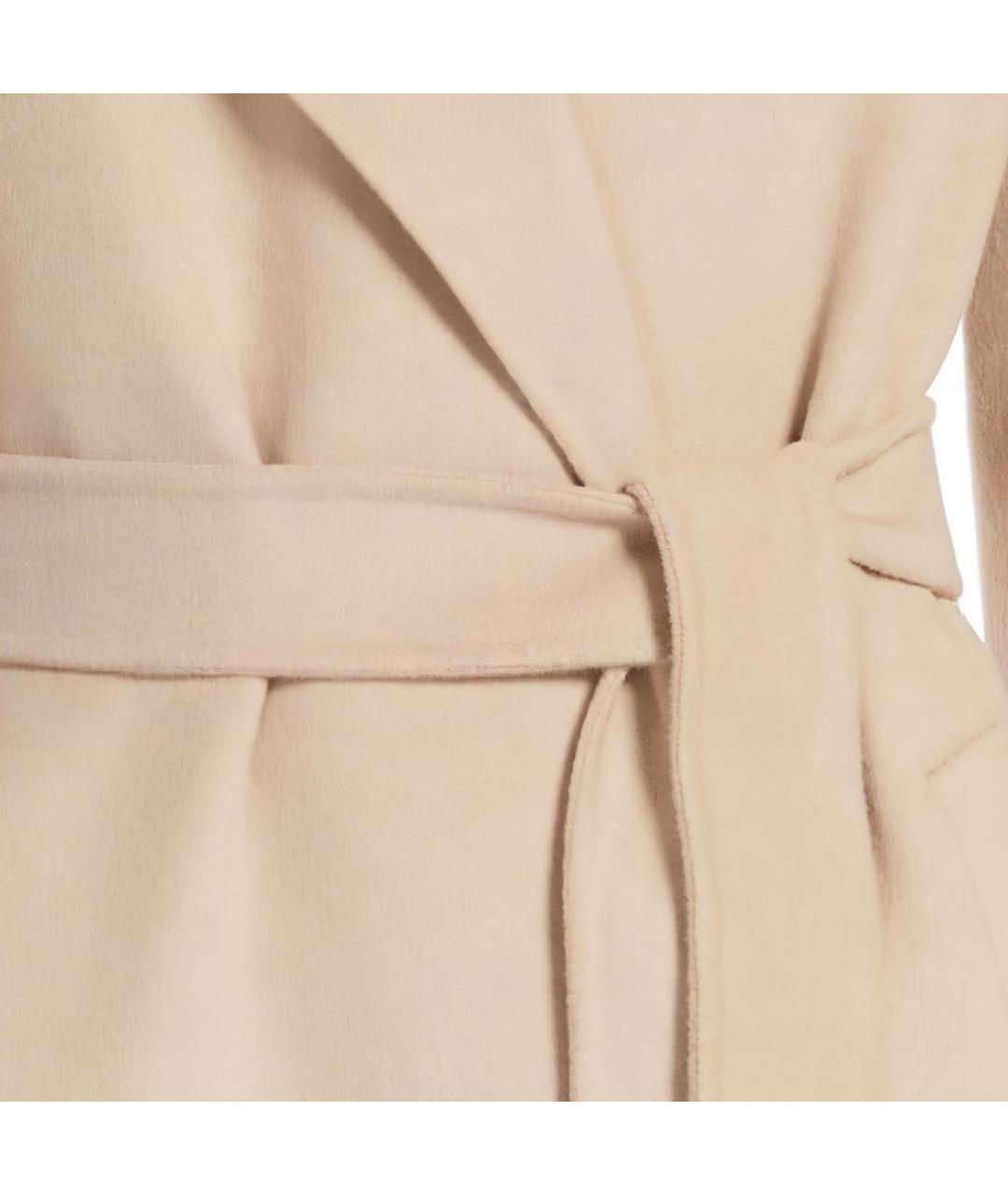 'S MAX MARA Бежевое шерстяное пальто, фото 6