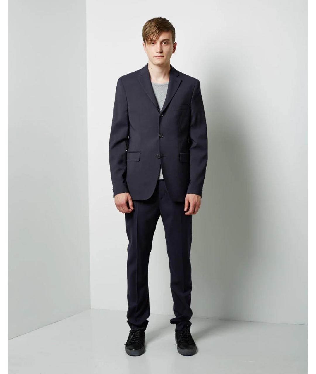 ACNE STUDIOS Темно-синий шерстяной пиджак, фото 8