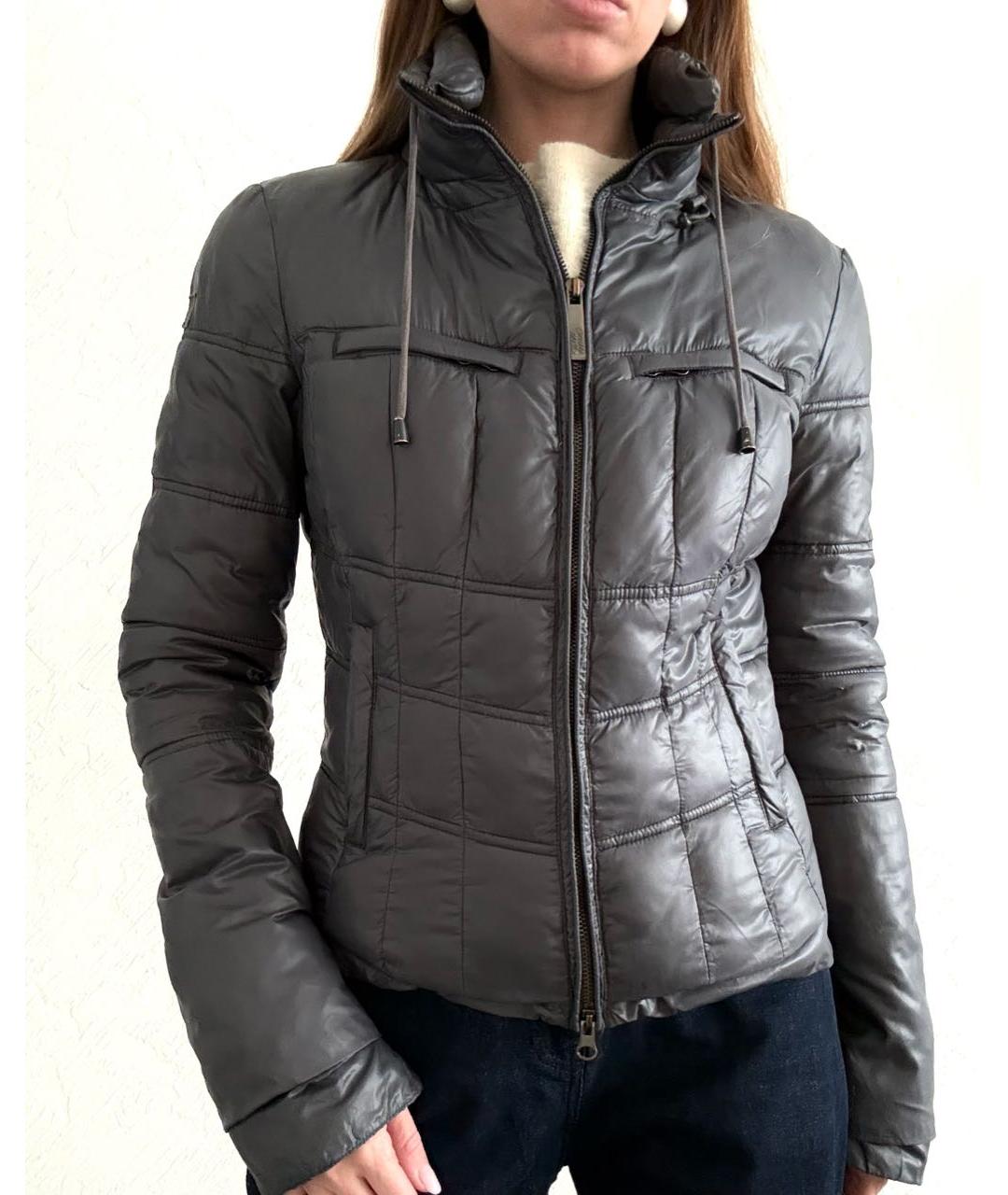 ARMANI JEANS Антрацитовая полиамидовая куртка, фото 5