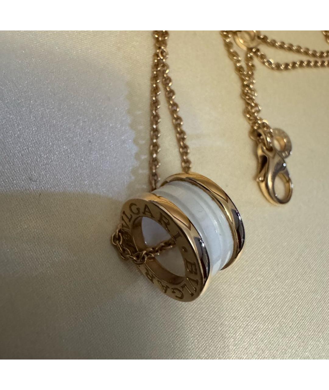 BVLGARI Белый кулон из розового золота, фото 3