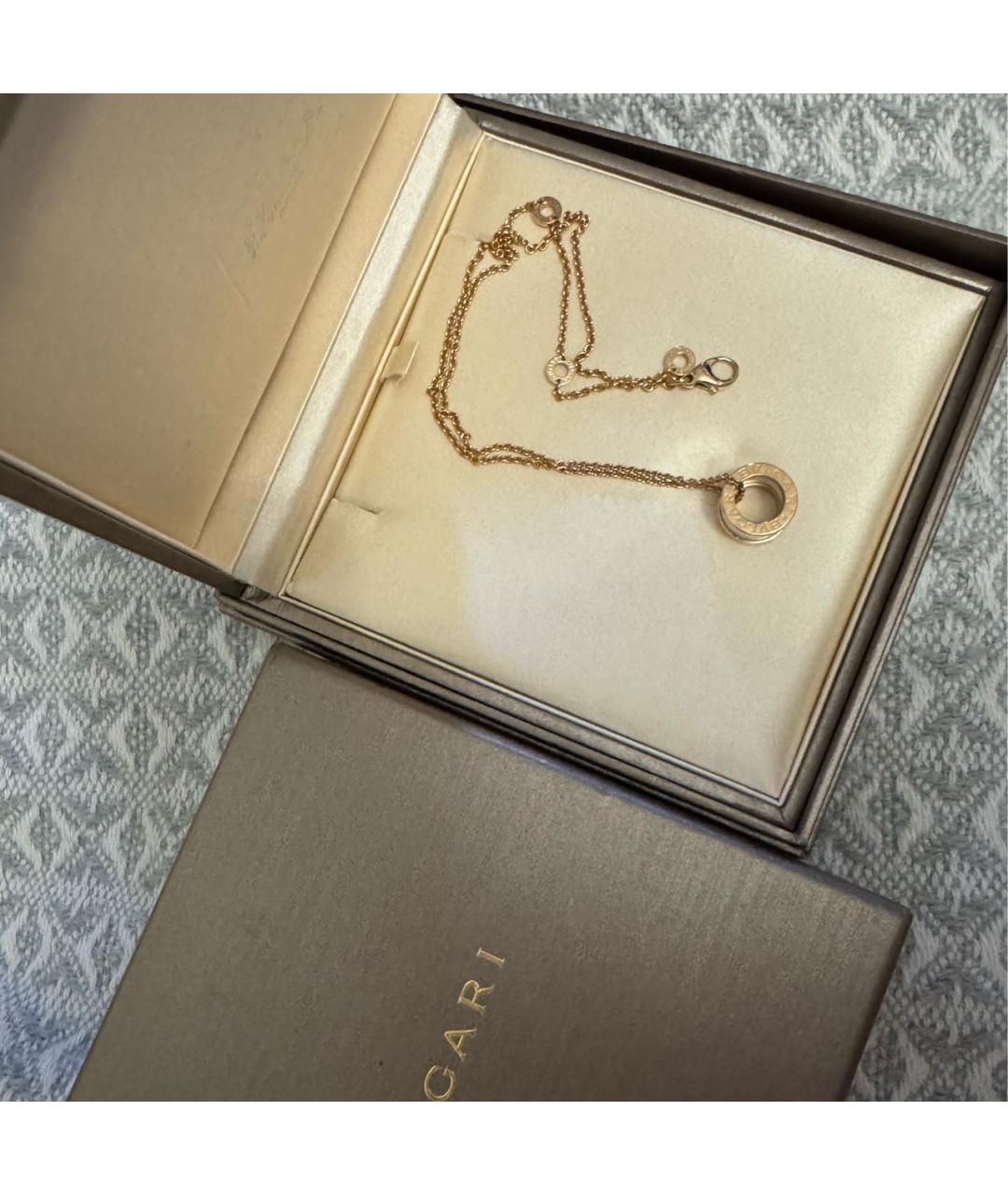 BVLGARI Белый кулон из розового золота, фото 6