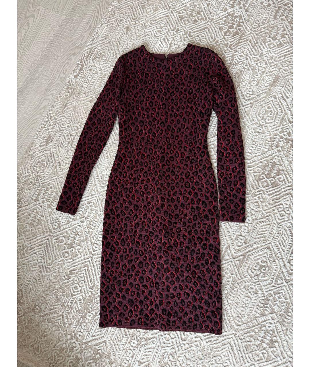 GIVENCHY Бордовое повседневное платье, фото 5