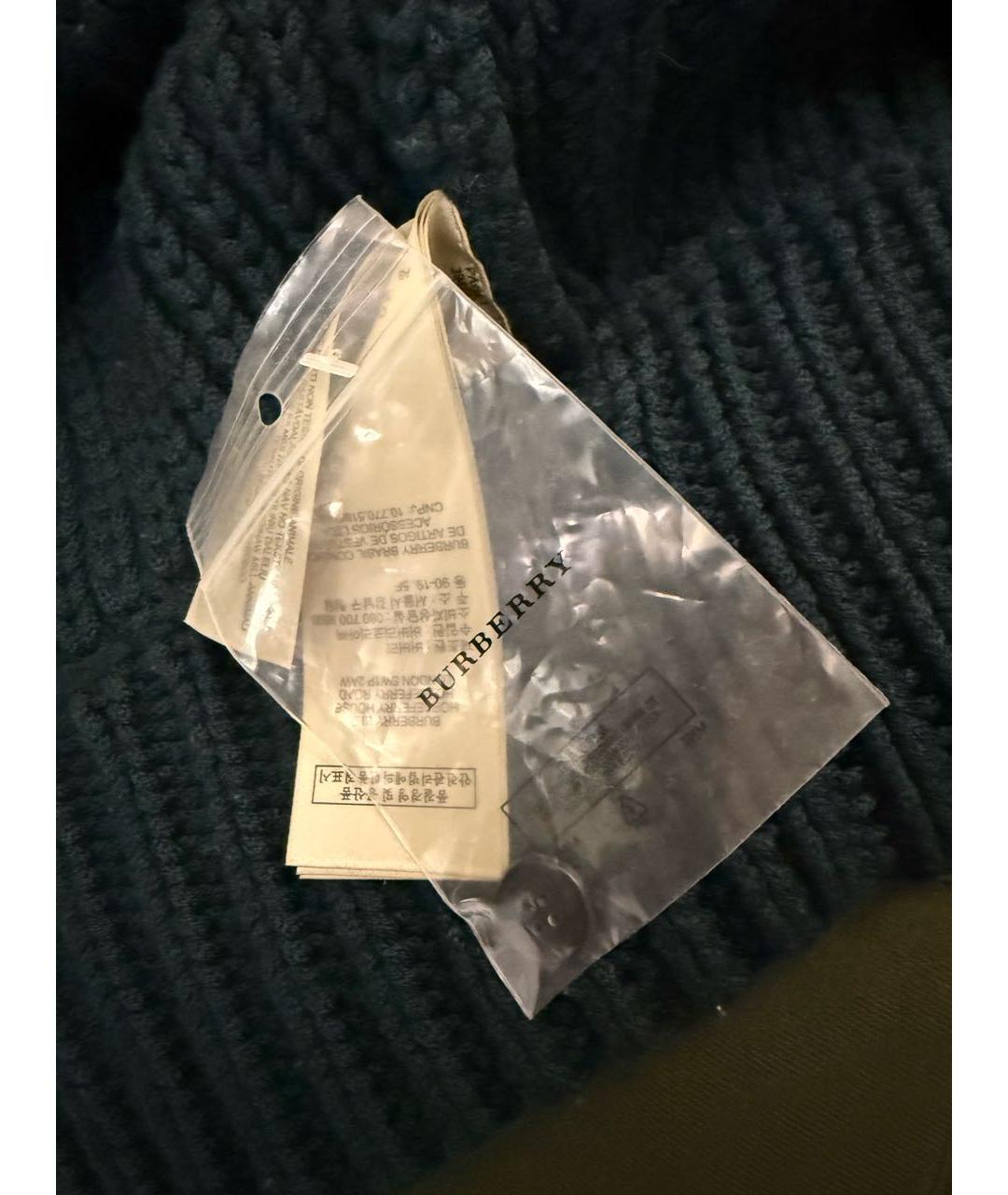 BURBERRY Зеленая шерстяная куртка, фото 5
