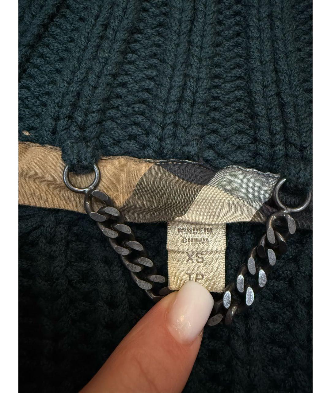 BURBERRY Зеленая шерстяная куртка, фото 3