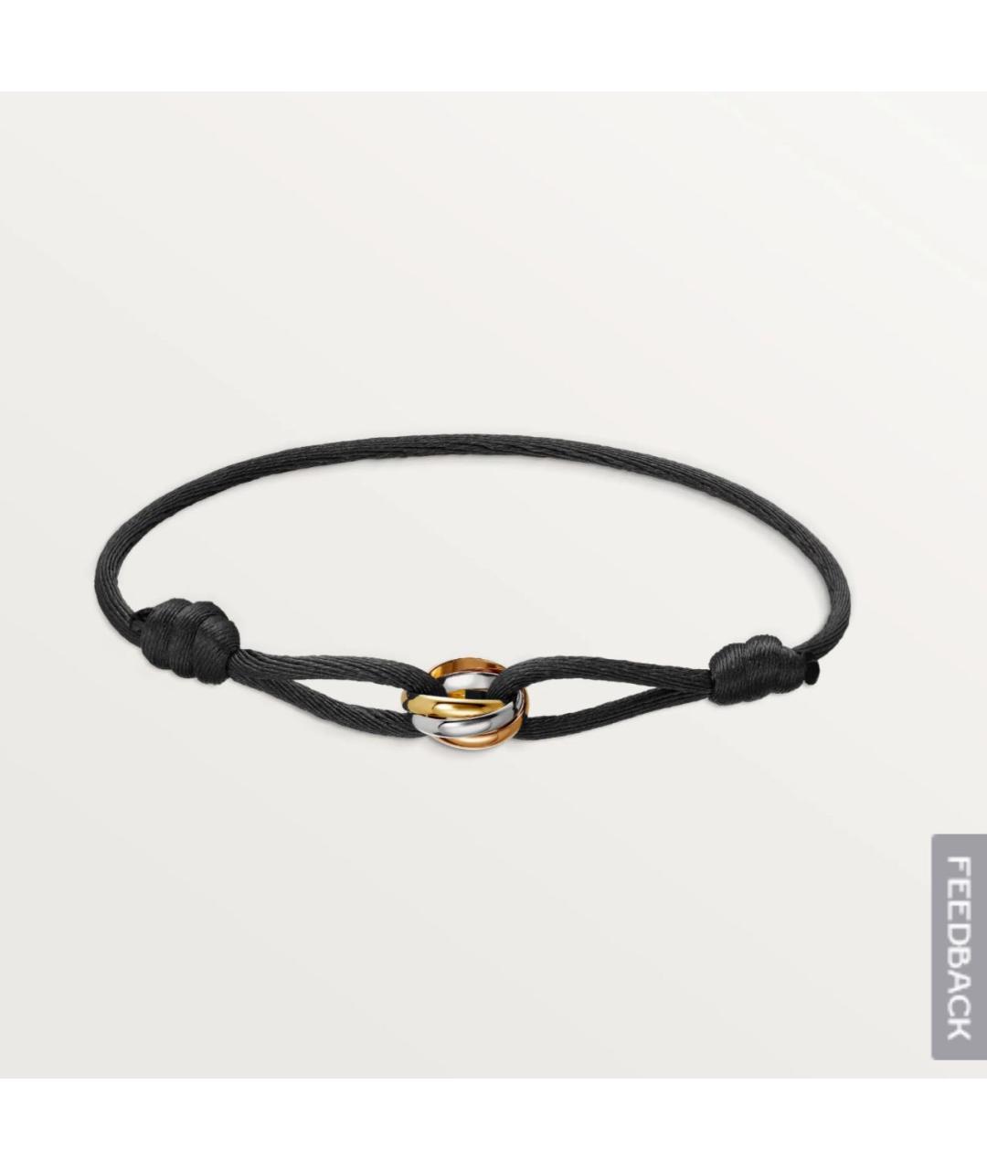 CARTIER Черный браслет из желтого золота, фото 4