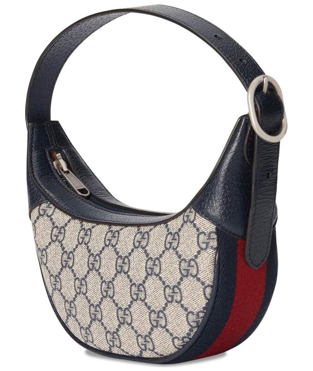 GUCCI Коричневая кожаная сумка с короткими ручками, фото 3