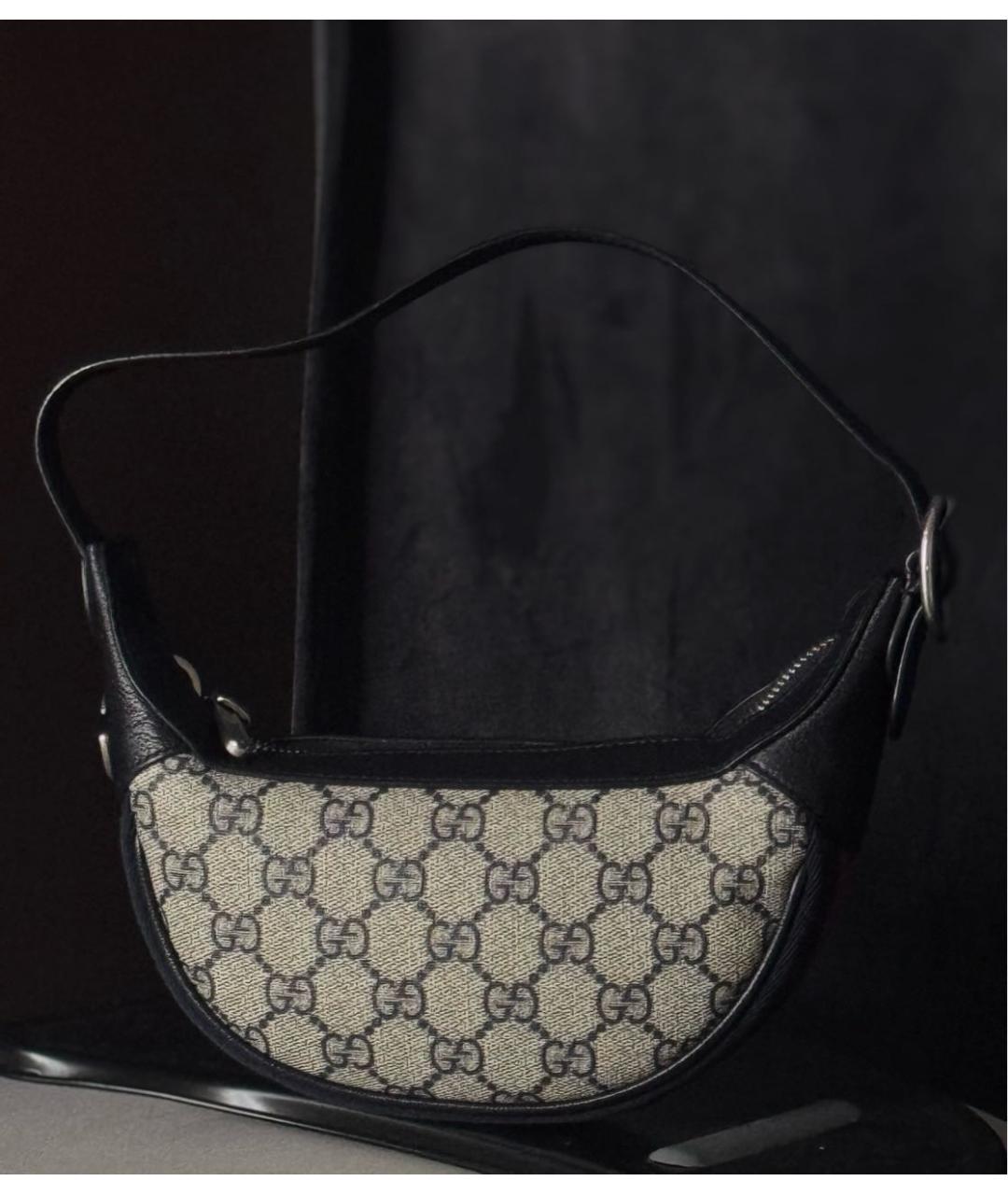 GUCCI Коричневая кожаная сумка с короткими ручками, фото 6
