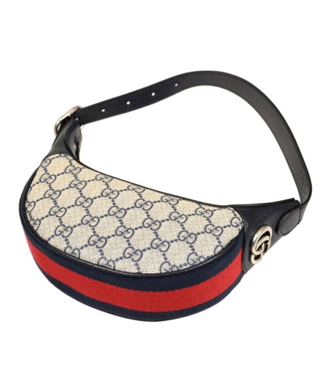 GUCCI Коричневая кожаная сумка с короткими ручками, фото 2