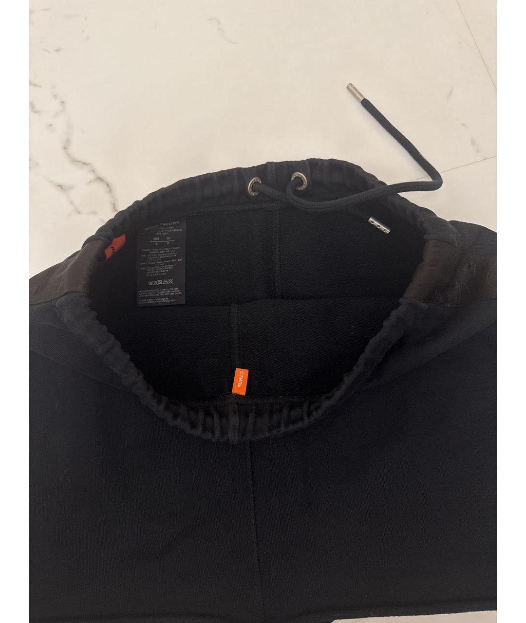 HERON PRESTON Черная хлопковая юбка мини, фото 2