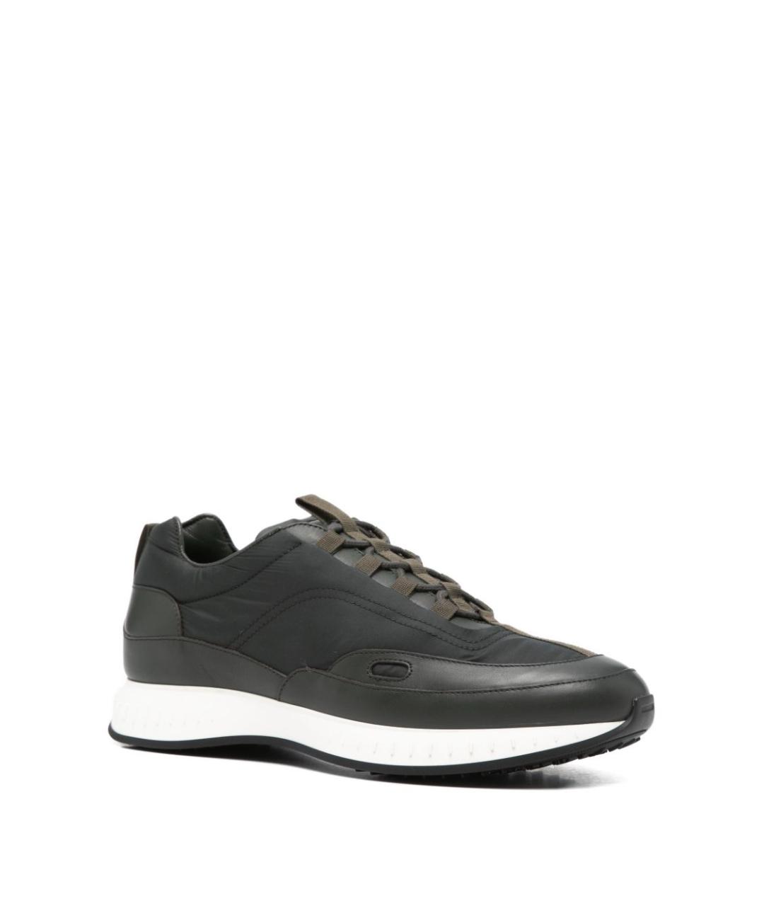 JOHN LOBB Черные текстильные низкие кроссовки / кеды, фото 4