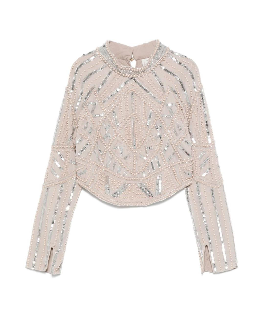 FORTE FORTE Бежевая полиэстеровая блузы, фото 1