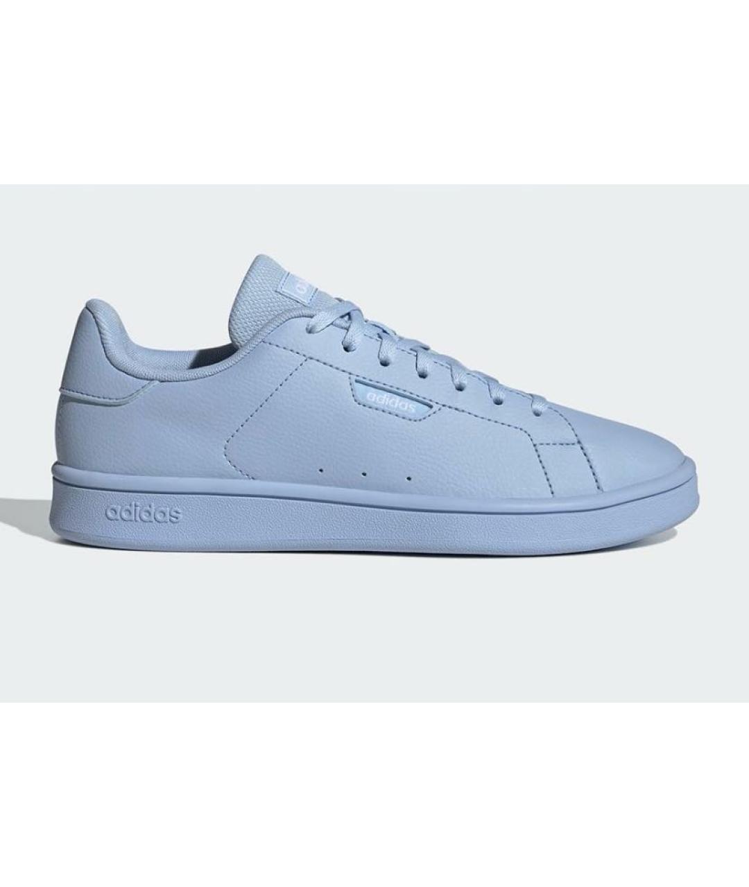 ADIDAS Голубые кожаные низкие кроссовки / кеды, фото 9