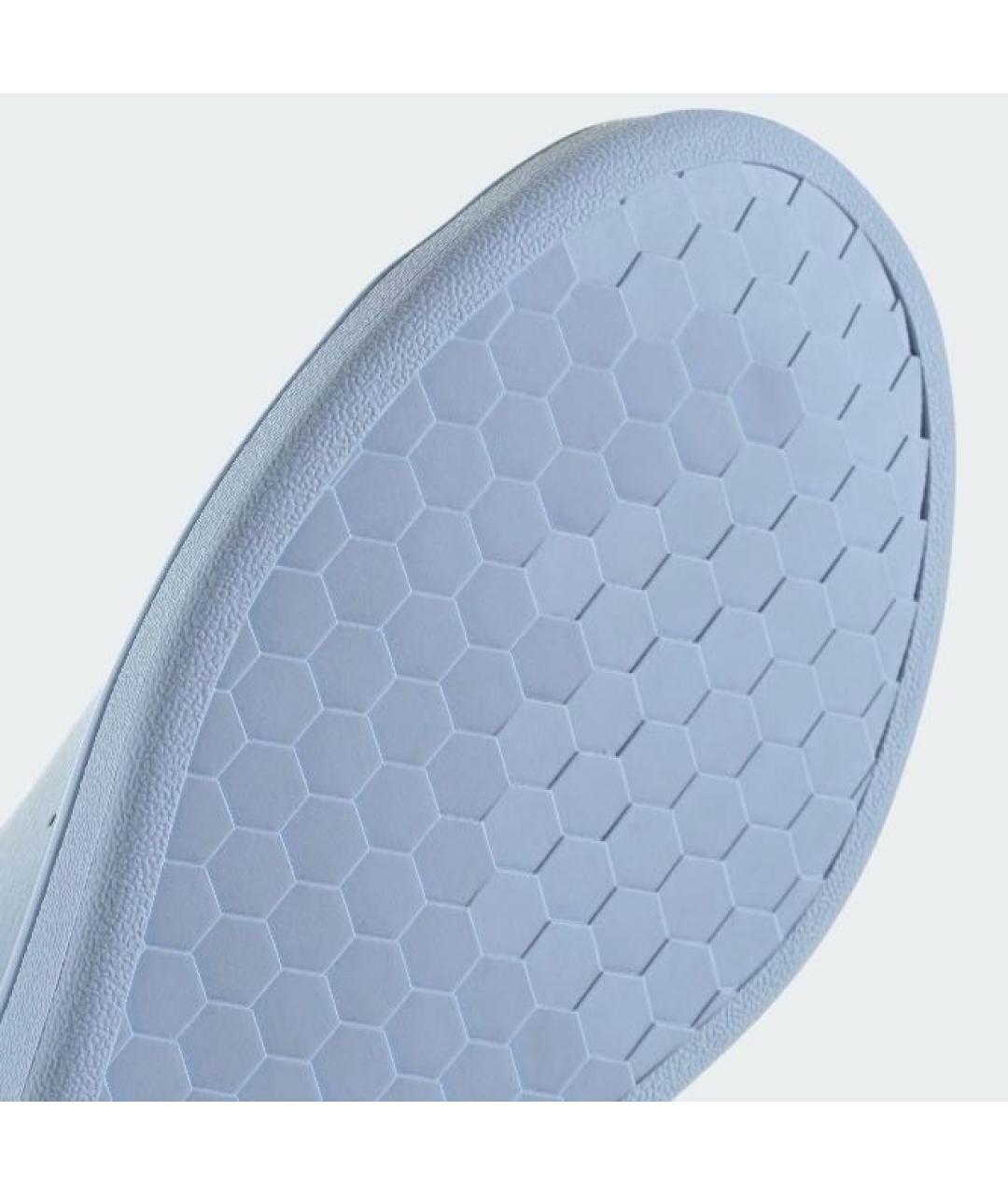 ADIDAS Голубые кожаные низкие кроссовки / кеды, фото 8