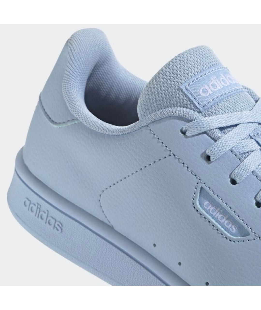 ADIDAS Голубые кожаные низкие кроссовки / кеды, фото 7
