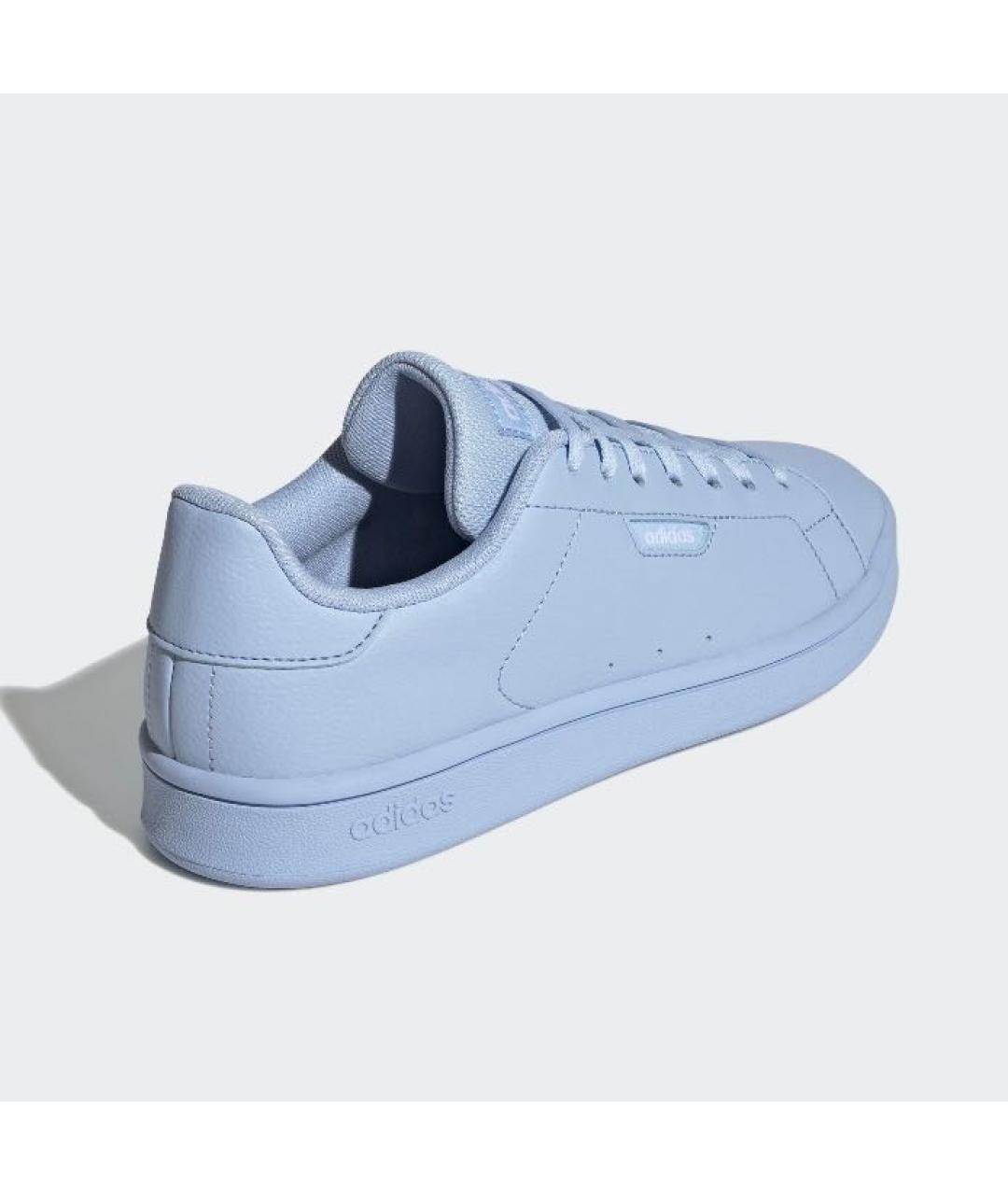ADIDAS Голубые кожаные низкие кроссовки / кеды, фото 5