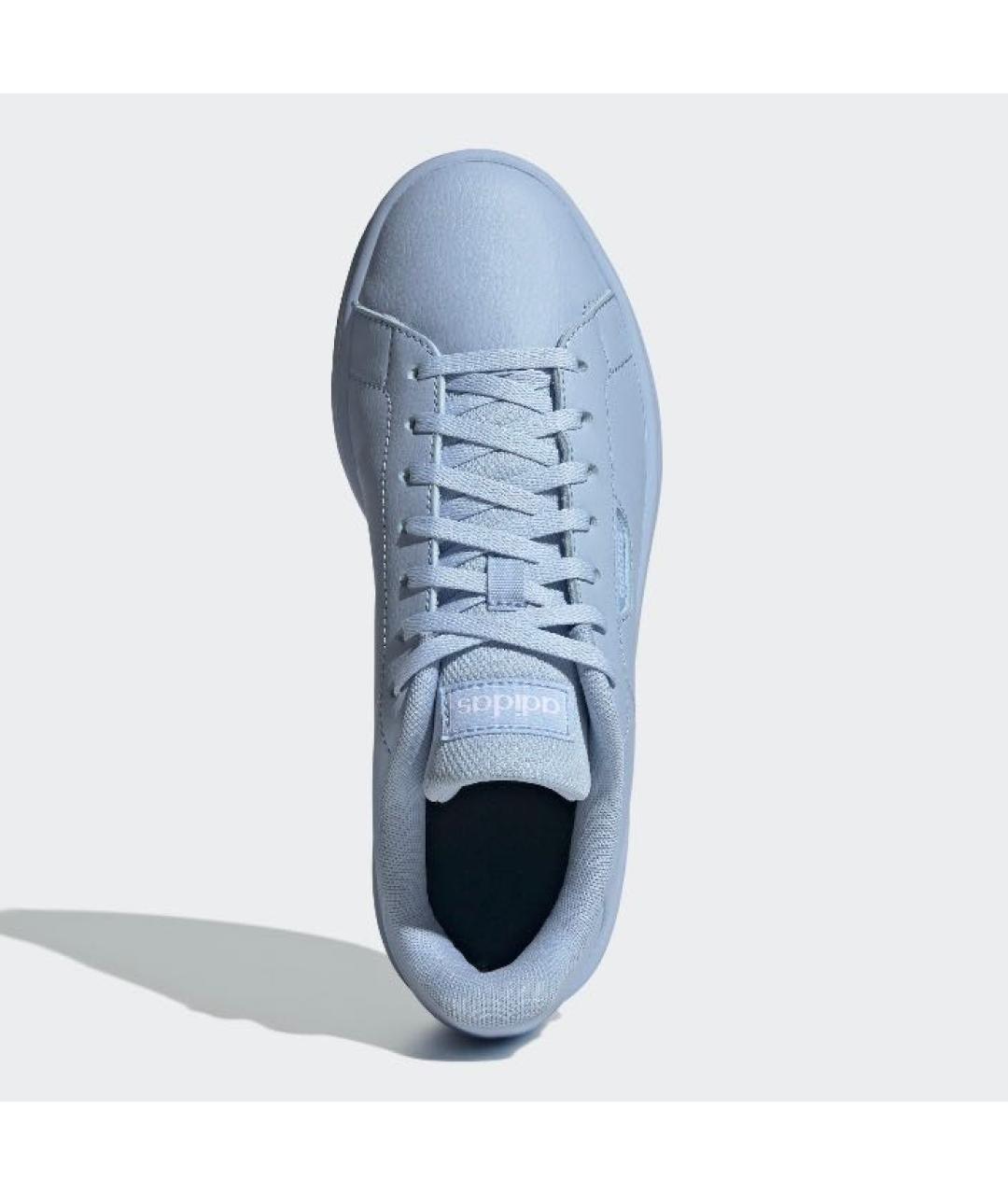 ADIDAS Голубые кожаные низкие кроссовки / кеды, фото 2