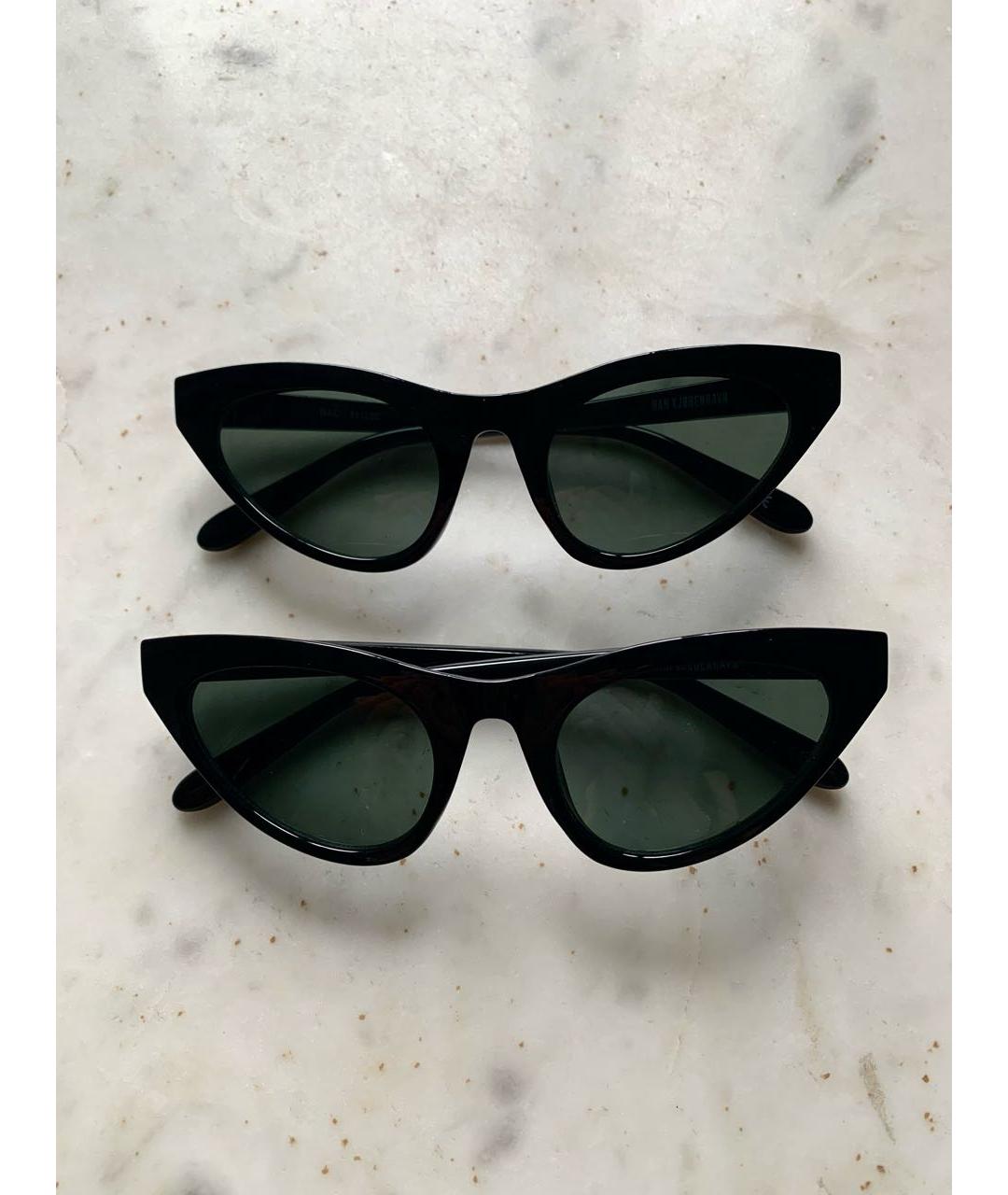 MAISON MARGIELA Черные пластиковые солнцезащитные очки, фото 3